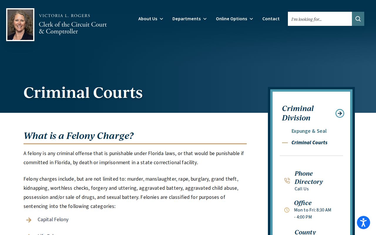 Hardee County 72-hour release court-record routing