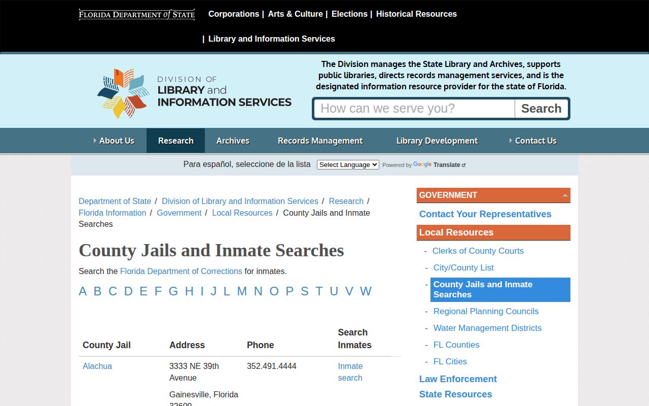 Florida official directory for Hardee County 72-hour release sources